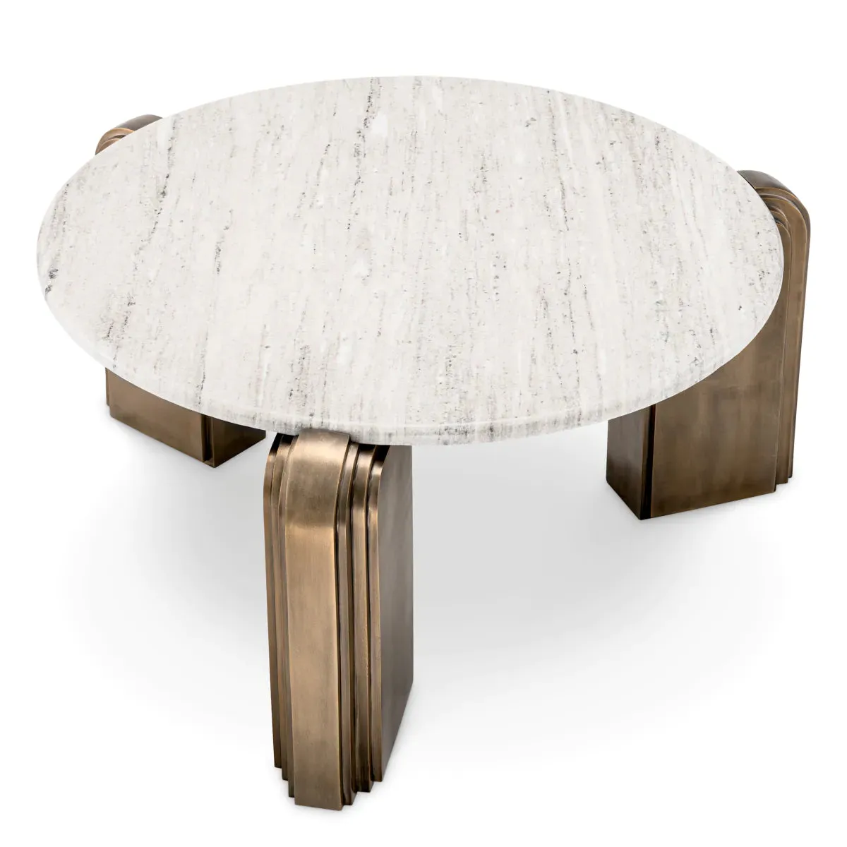 Coffee Table Albion - Antique Brass Finish