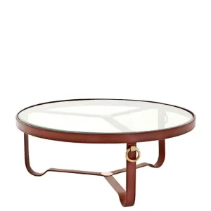 Coffee Table Belgravia - Brown Leather