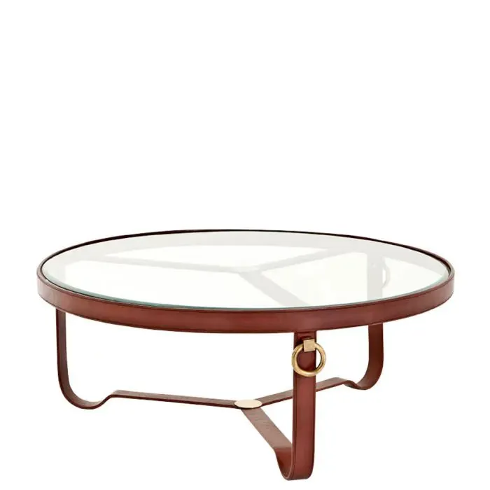 Coffee Table Belgravia - Brown Leather