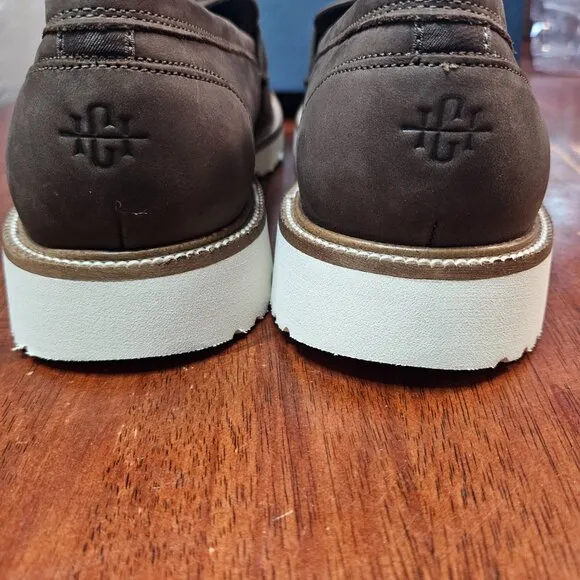 Cole Haan American Classics Penny Loafer Truffle Nubuck/Egret 9.5 (M)
