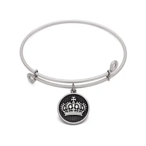 Crown, Bangle Antique Silver Color Finish