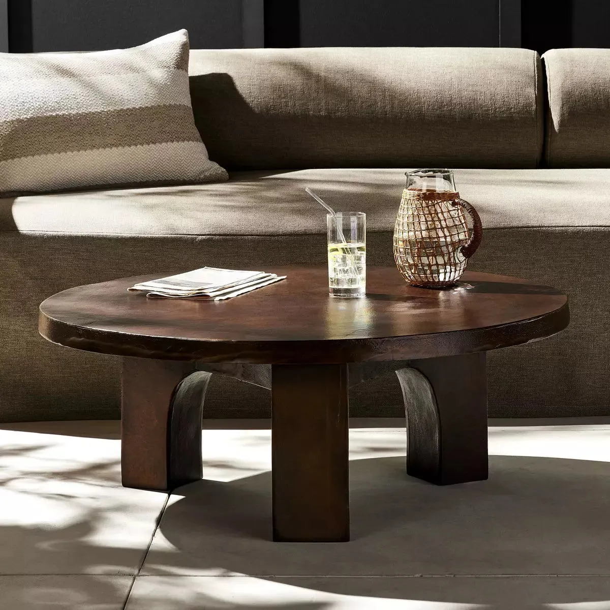 Cruz Coffee Table-Antique Rust