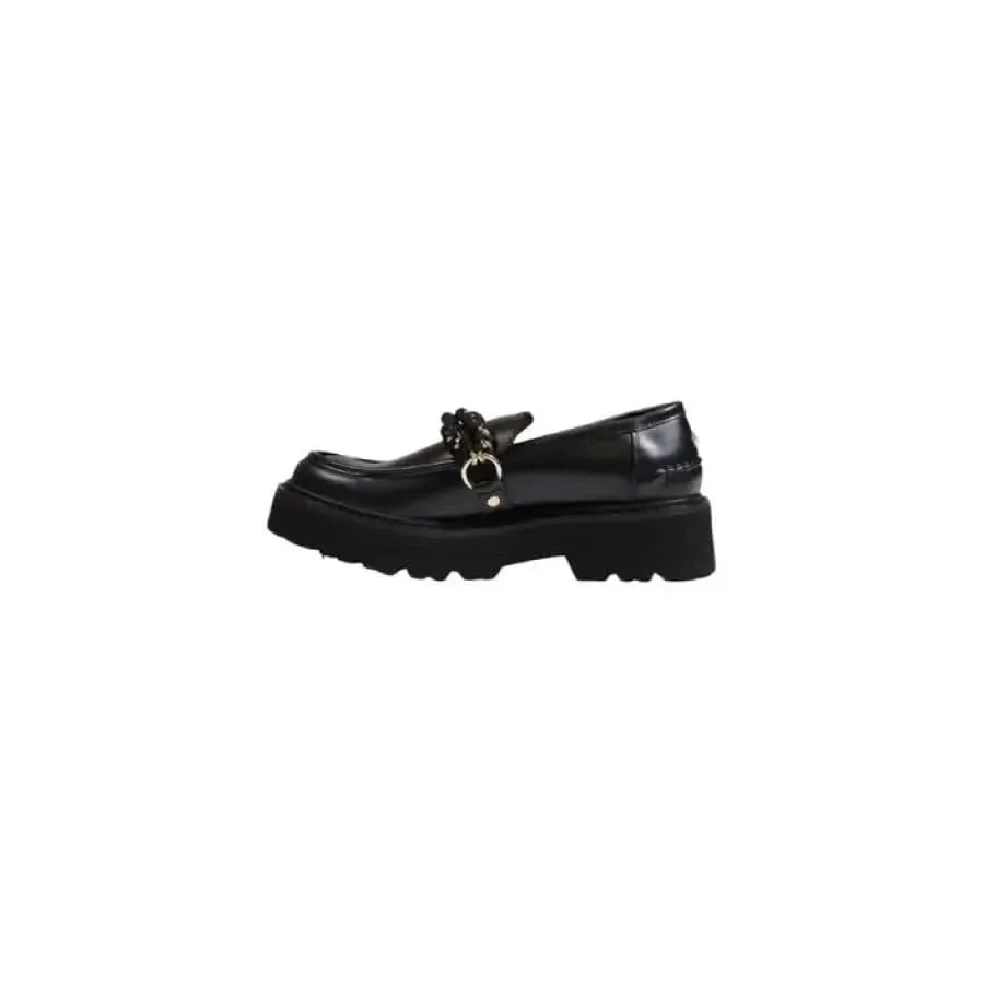 Cult Women Black Leather Shoes Fall/Winter Collection