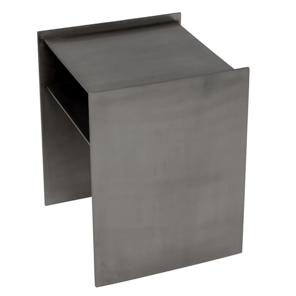 Cyrus Side Table, Antique Silver Finish