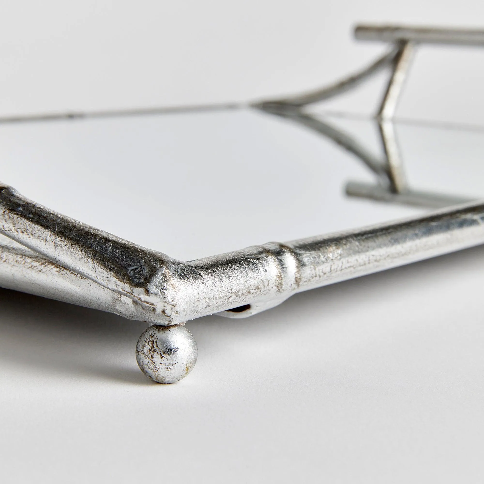 Daphne Mirrored Tray With Handles