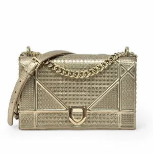 Dior Gold Medium Diorama Flap