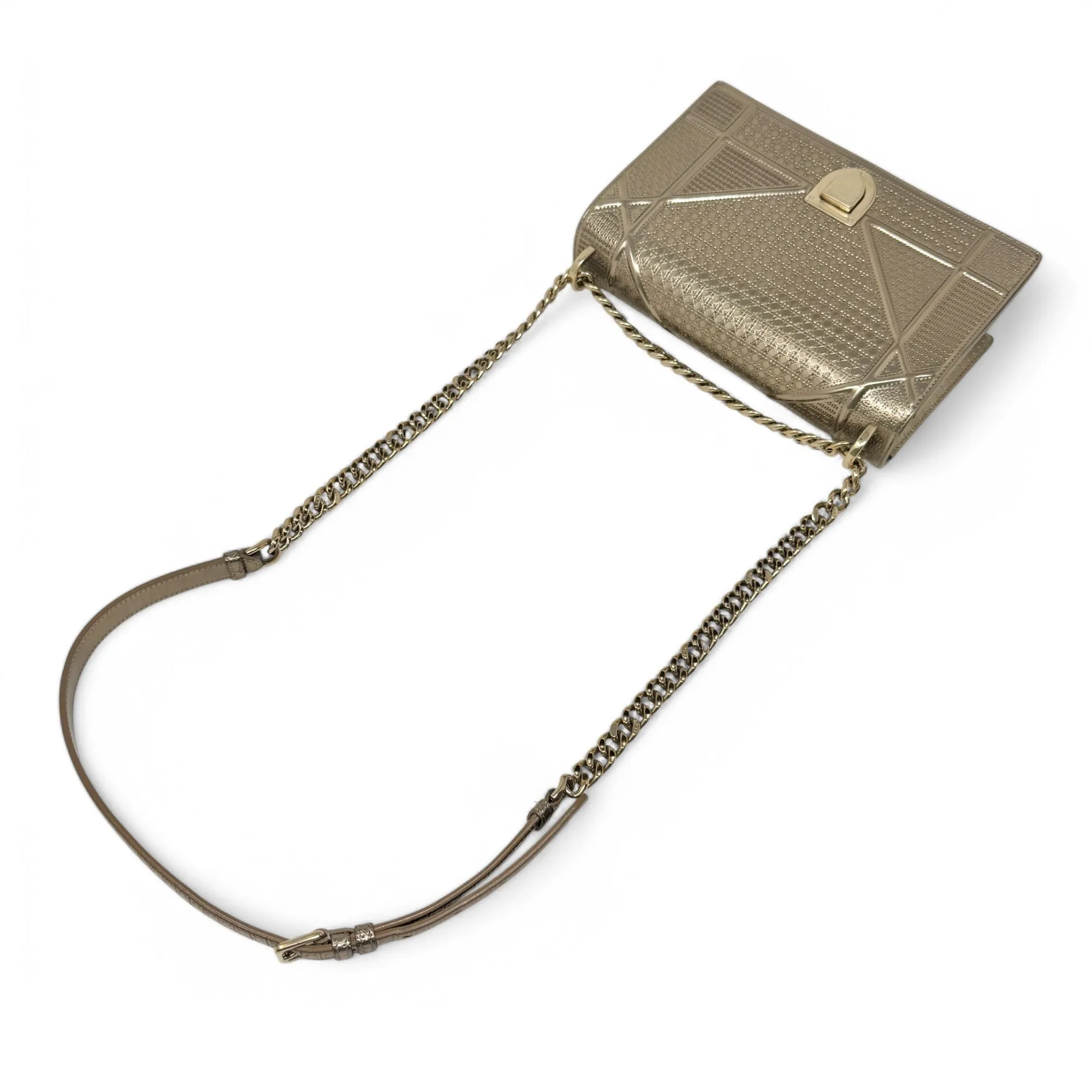 Dior Gold Medium Diorama Flap
