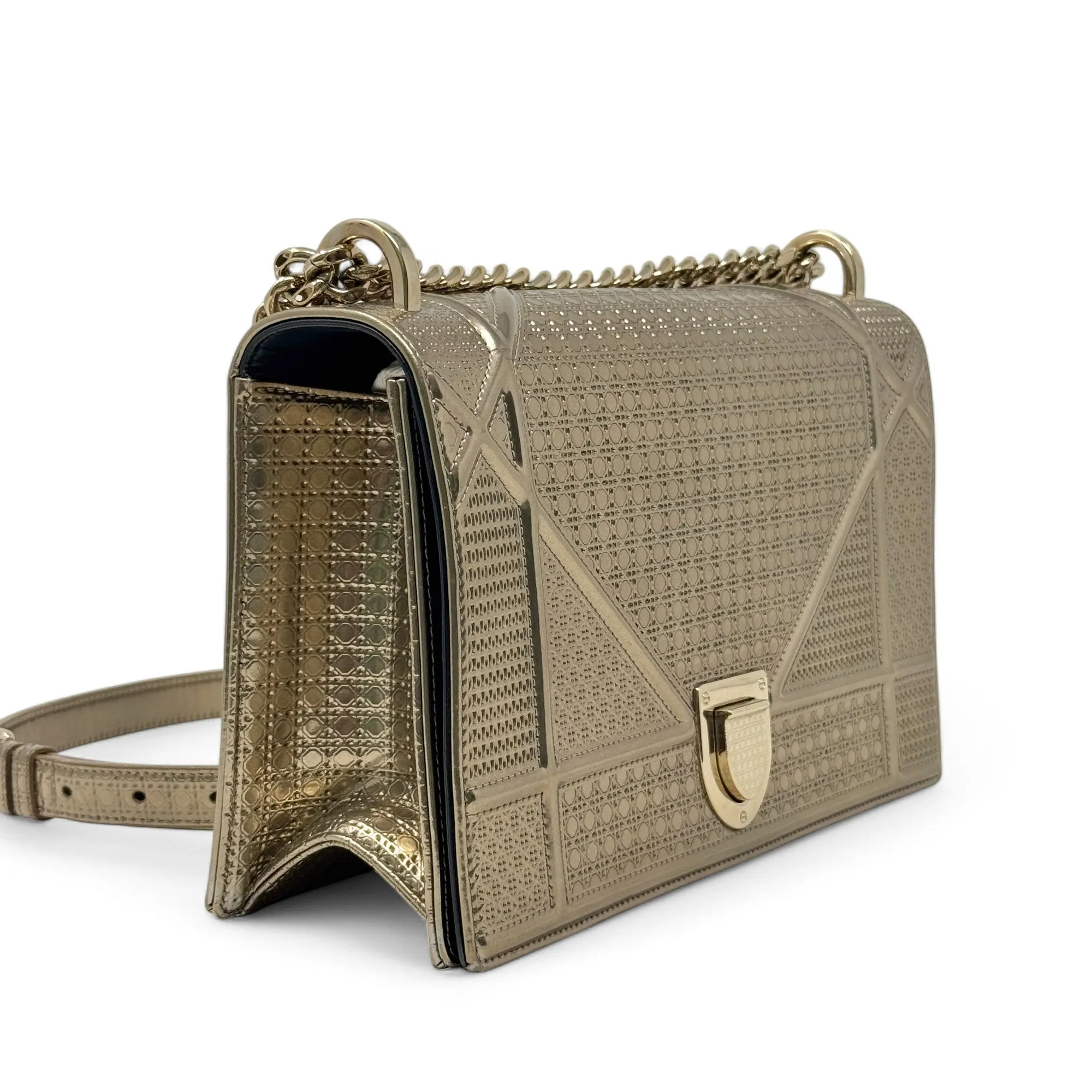 Dior Gold Medium Diorama Flap