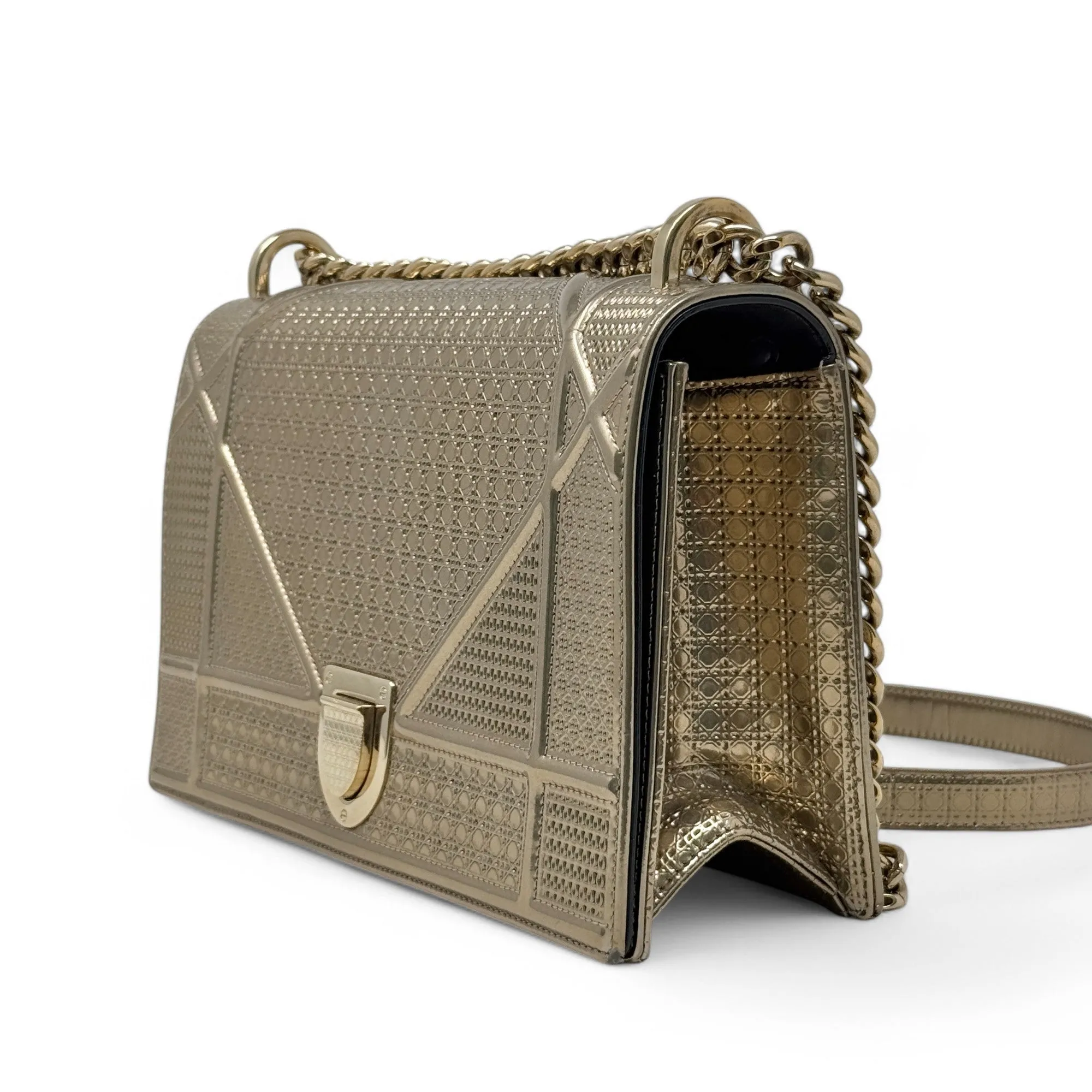 Dior Gold Medium Diorama Flap