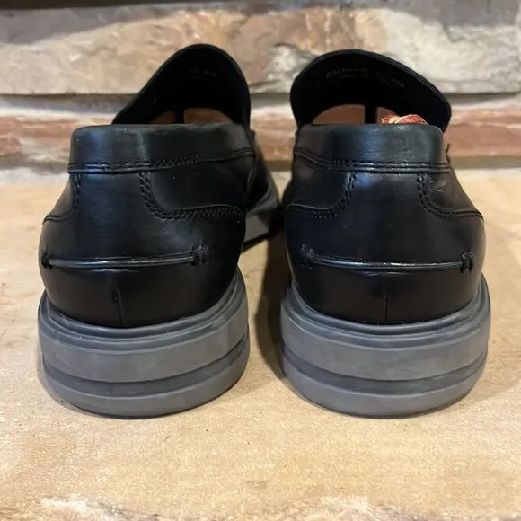 Donald J Pliner Edwyn Black Leather Loafer