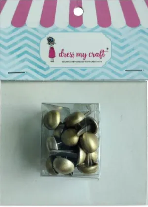 Dress My Craft 10MM Antique Bronze Brads {G235}