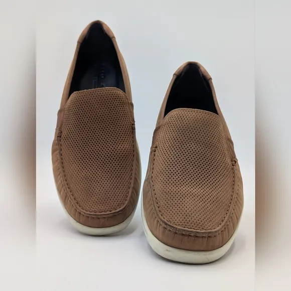 Ecco Men's S Lite Moc Slip On Cognac/Camel Leather Fluidform Size US 8/8.5 EU 42