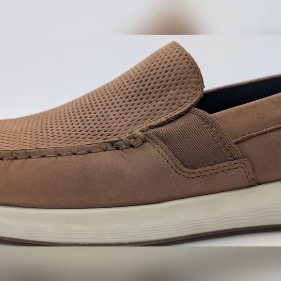 Ecco Men's S Lite Moc Slip On Cognac/Camel Leather Fluidform Size US 8/8.5 EU 42