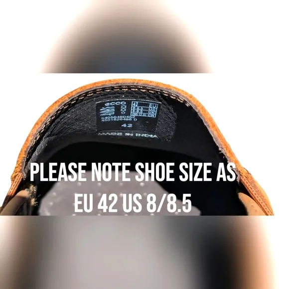 Ecco Men's S Lite Moc Slip On Cognac/Camel Leather Fluidform Size US 8/8.5 EU 42