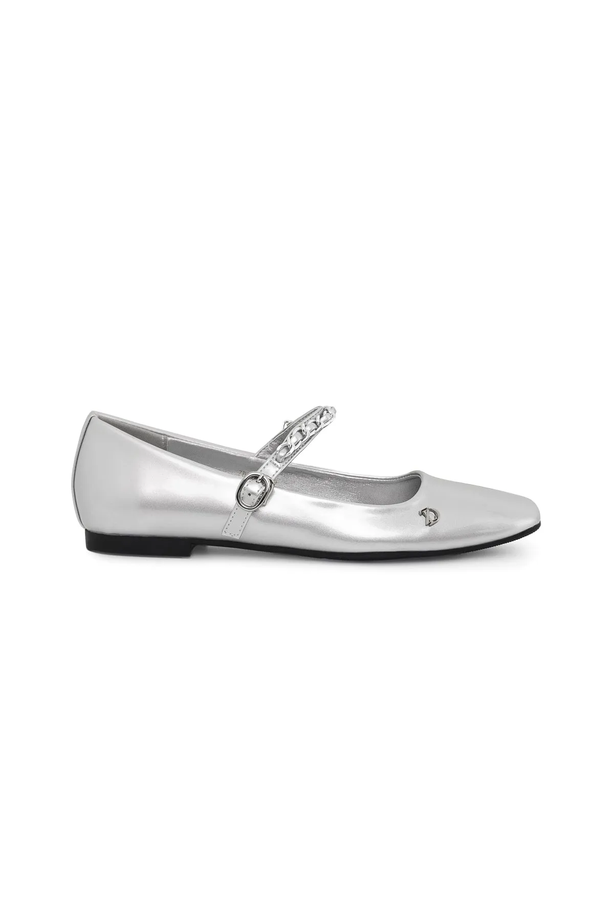 Ella Ballerina Shoes - Silver