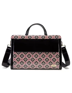 ELOISE PATENT LEATHER LAPTOP BAG-SF25-T21066- NEW IN
