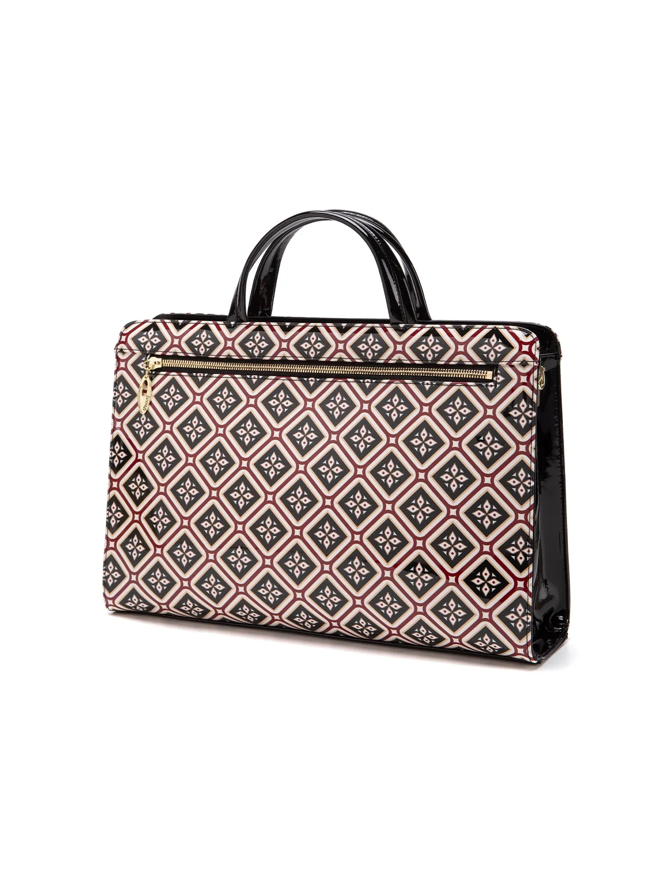 ELOISE PATENT LEATHER LAPTOP BAG-SF25-T21066- NEW IN