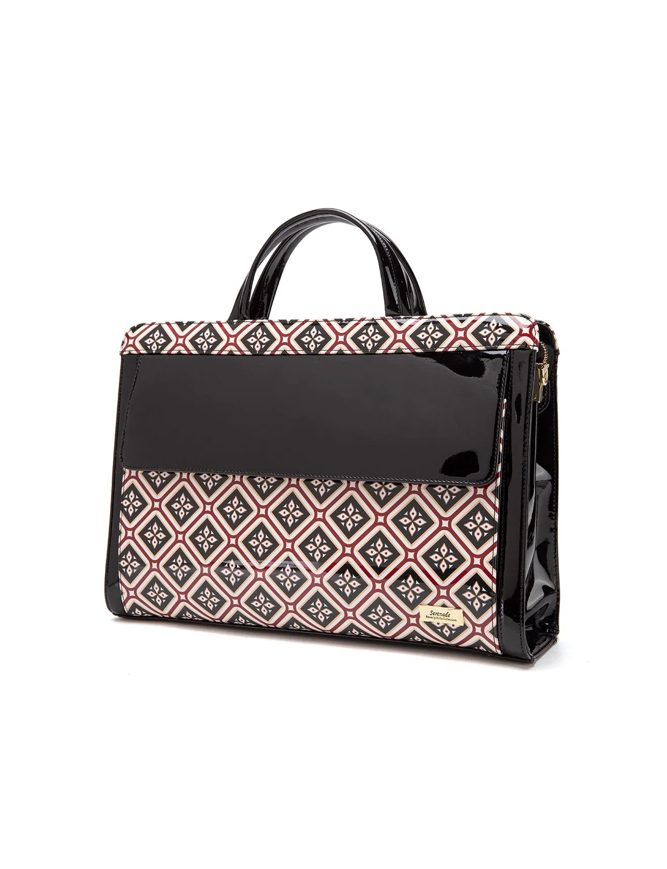 ELOISE PATENT LEATHER LAPTOP BAG-SF25-T21066- NEW IN
