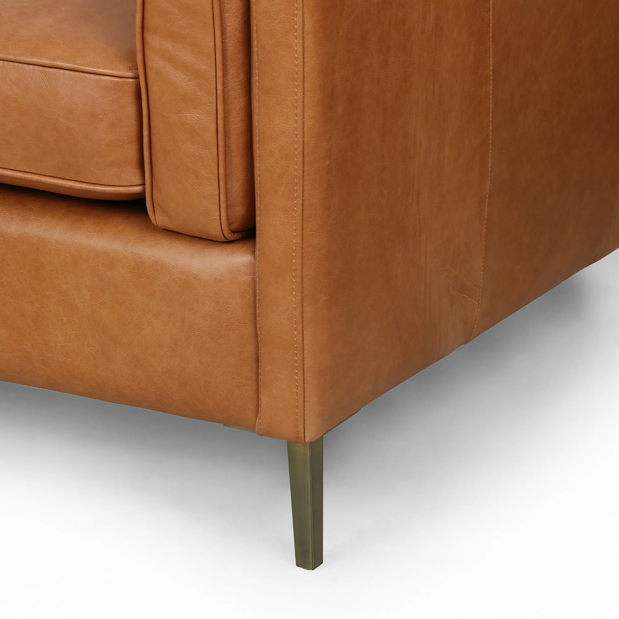 Emery Top Grain Leather Sofa - Sonoma Butterscotch