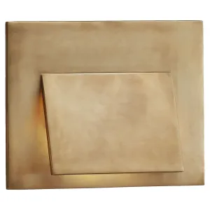 Esker Envelope Sconce in Antique-Burnished Brass