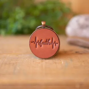 Faith Heartbeat Keychain