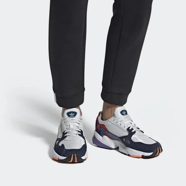 Falcon Shoes Crystal White / Crystal White / Collegiate Navy Adidas