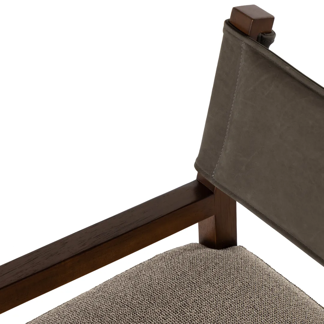 Ferris Dining Arm Chair Nubuck Charcoal