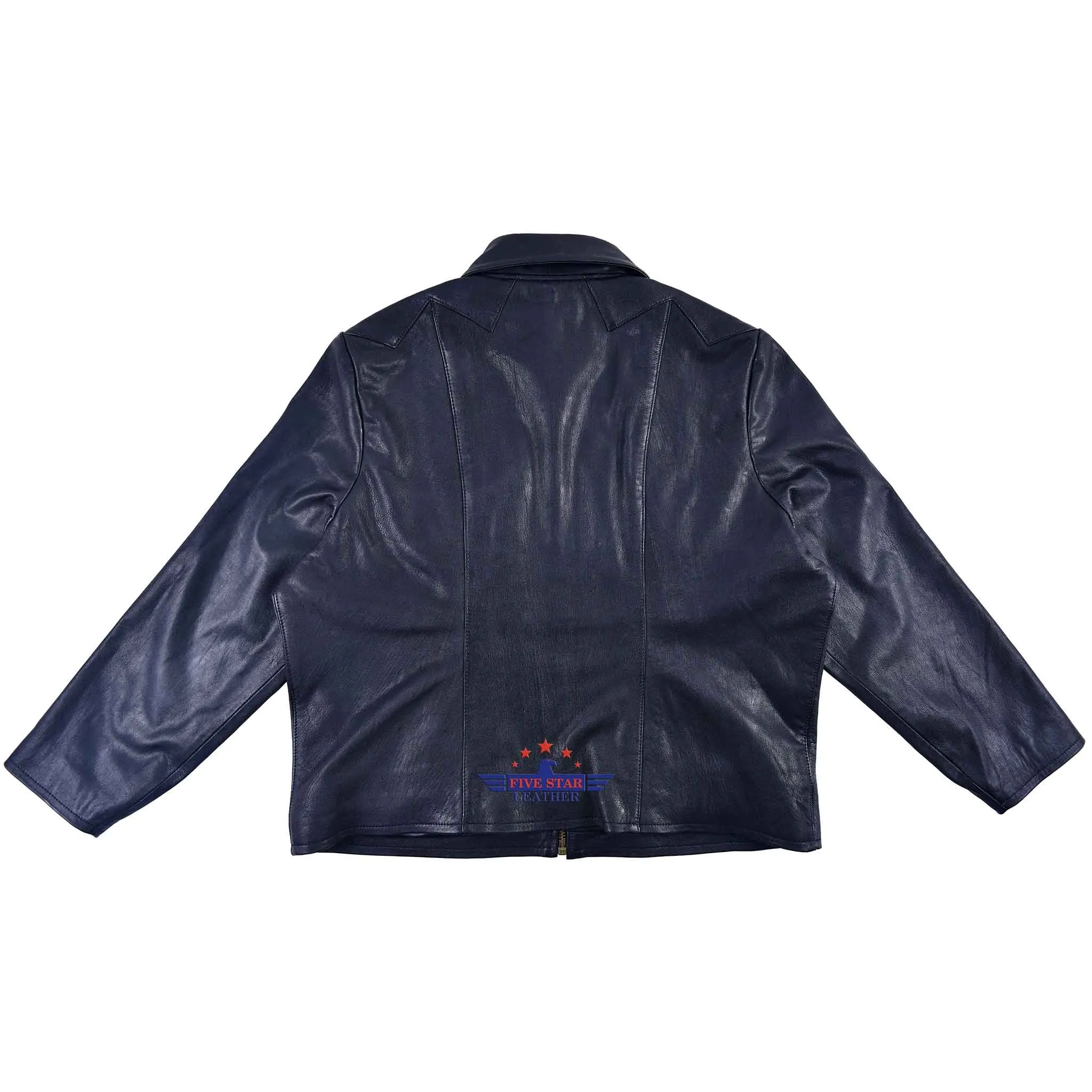FiveStar Leather Men Vintage Winchester Jacket Black Goatskin