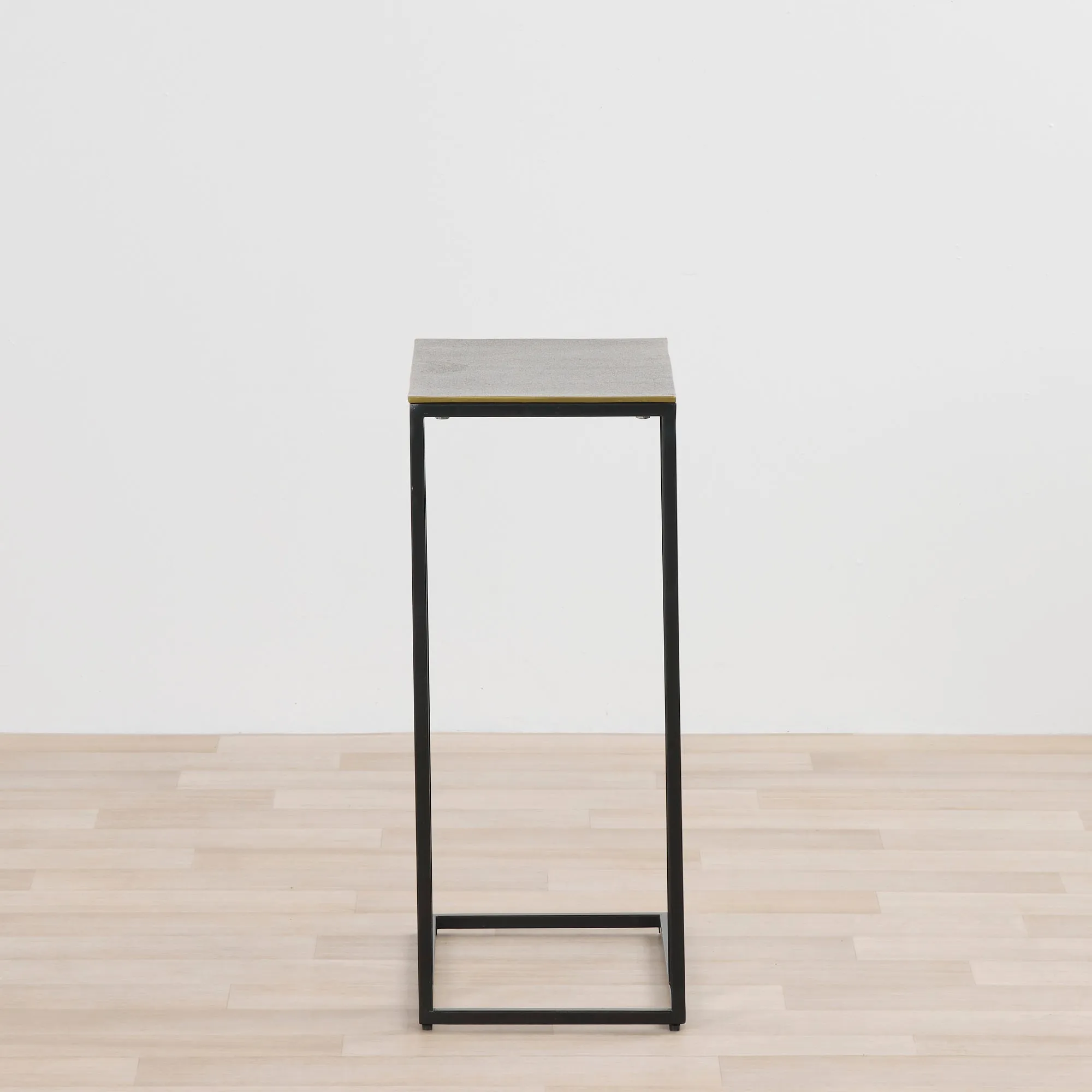 Float End Table - Antique Brass