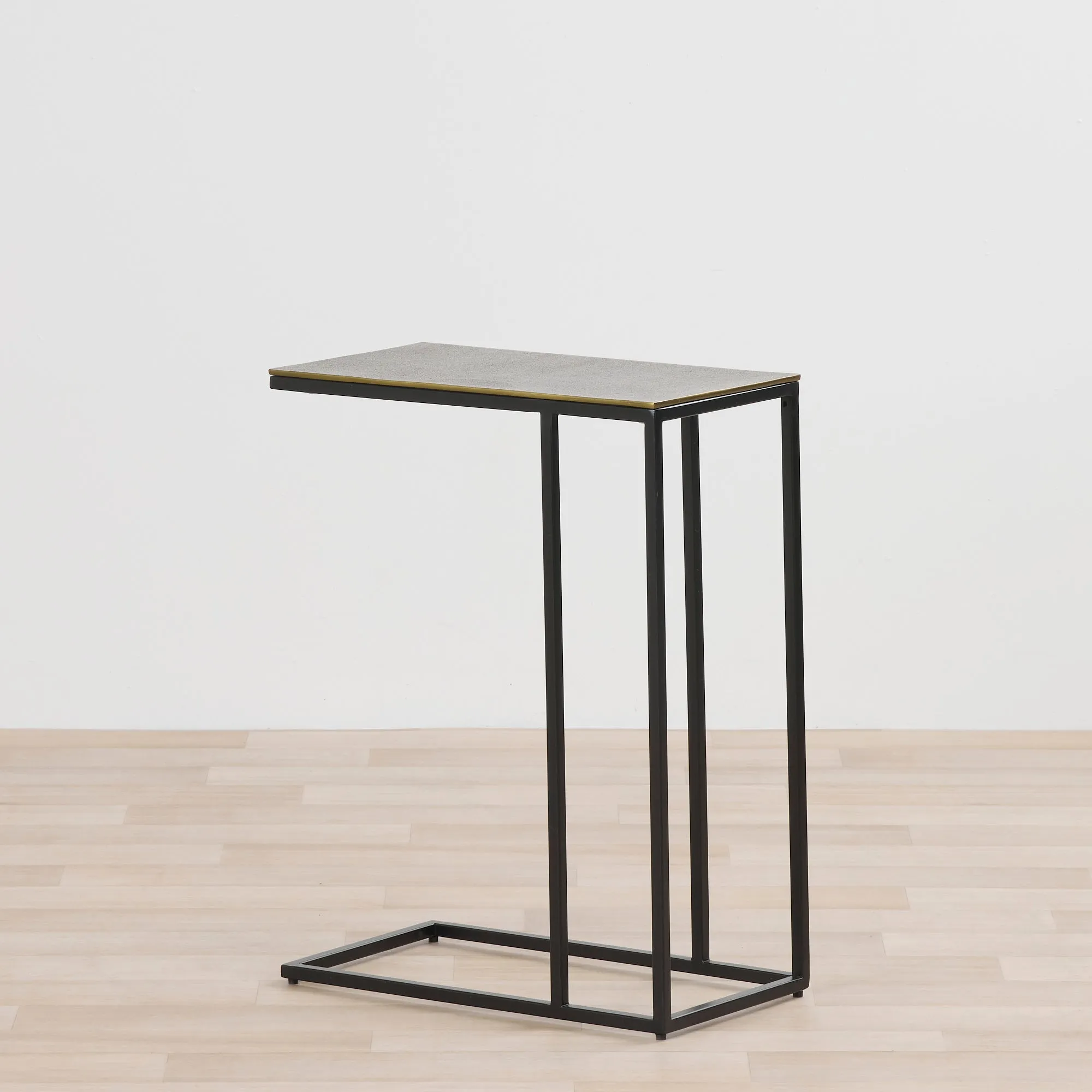 Float End Table - Antique Brass
