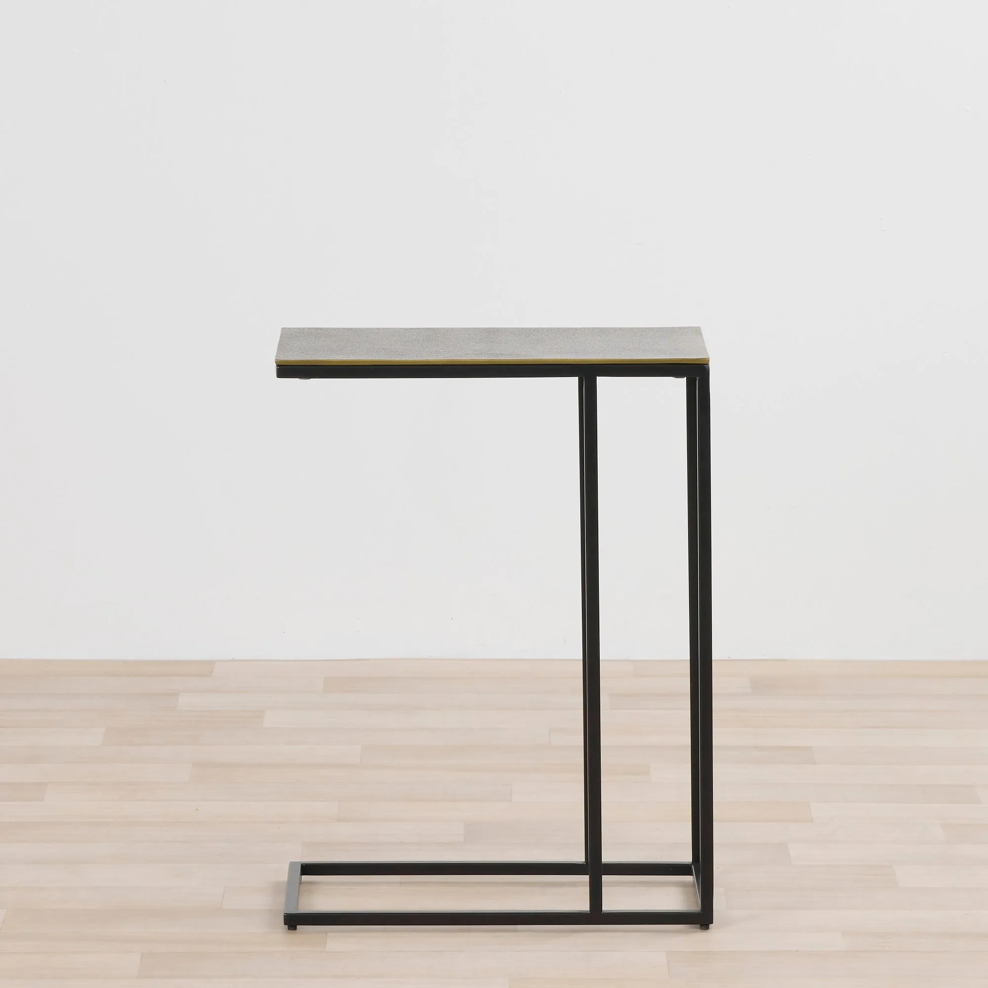 Float End Table - Antique Brass