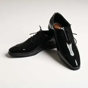 Formal Shoes with Lace - Shiny Black