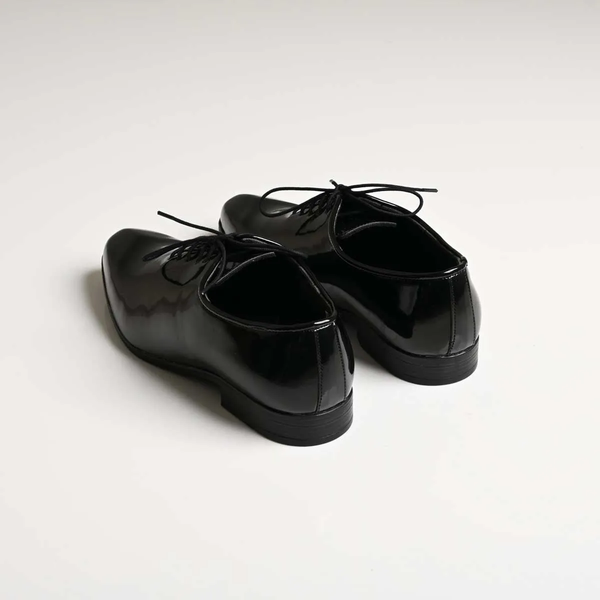 Formal Shoes with Lace - Shiny Black