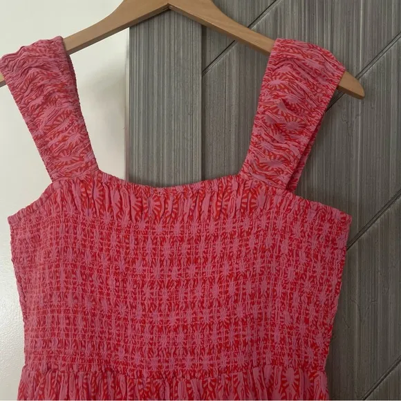 Free People Women's Sweet Annie Mini Dress, Pink Combo Size Small NWT