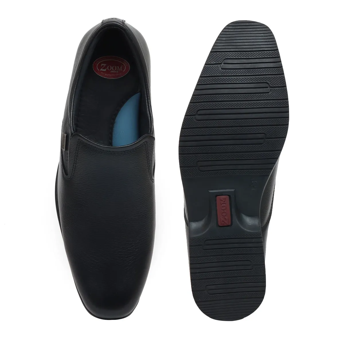 Genuine Leather Black Casual Shoes for Men GM-21