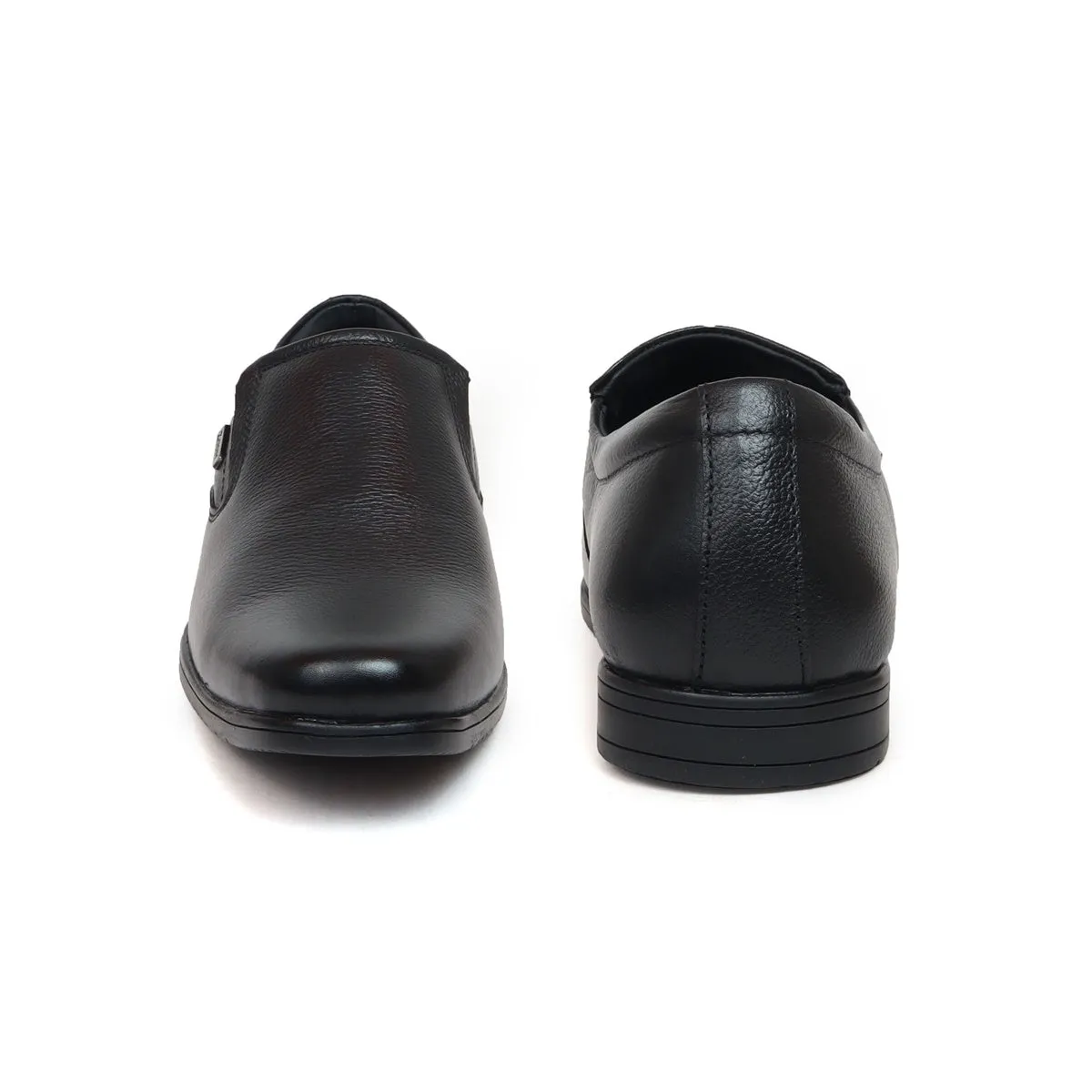 Genuine Leather Black Casual Shoes for Men GM-21