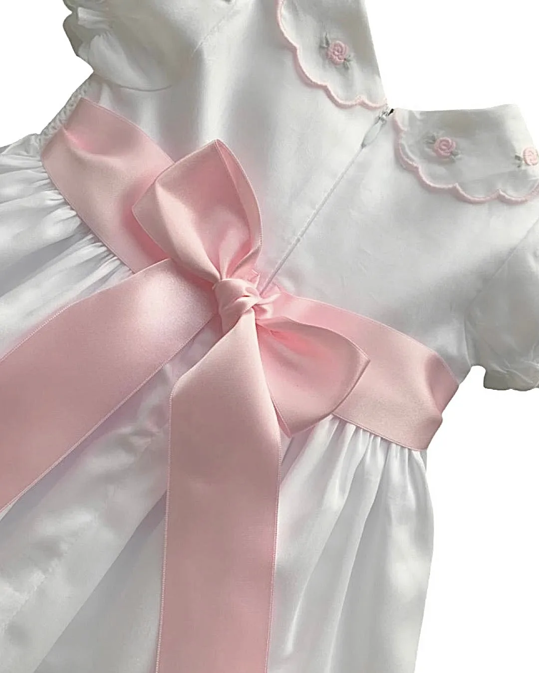 Girls Pink and White occasional dress