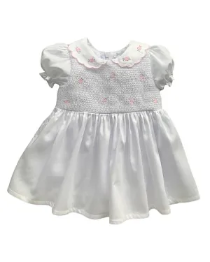 Girls Pink and White occasional dress