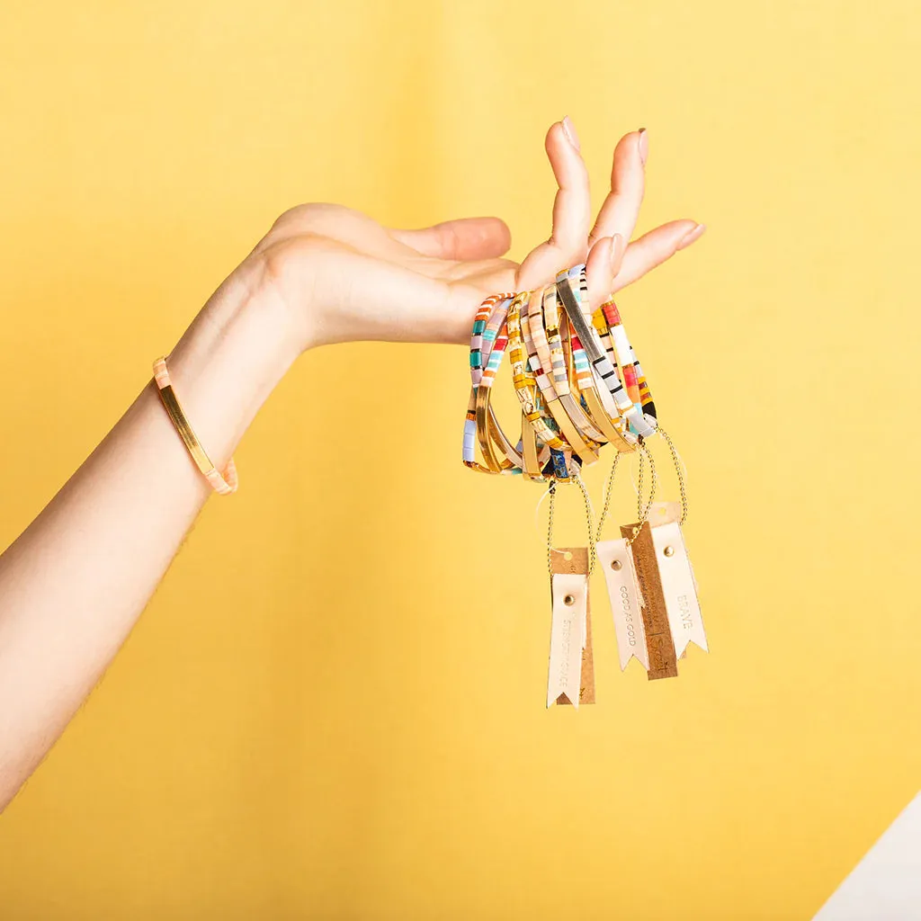 GK019 Good Karma Bracelet Marine Gold