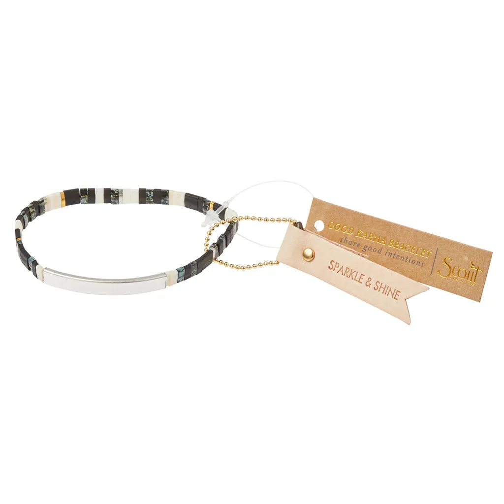 GK021 Good Karma Bracelet Raven Silver