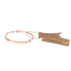Good Karma Miyuki Bracelet | Brave - Pink Multi/Gold