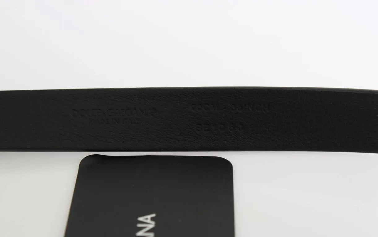 Gray Leather Gold Buckle Belt