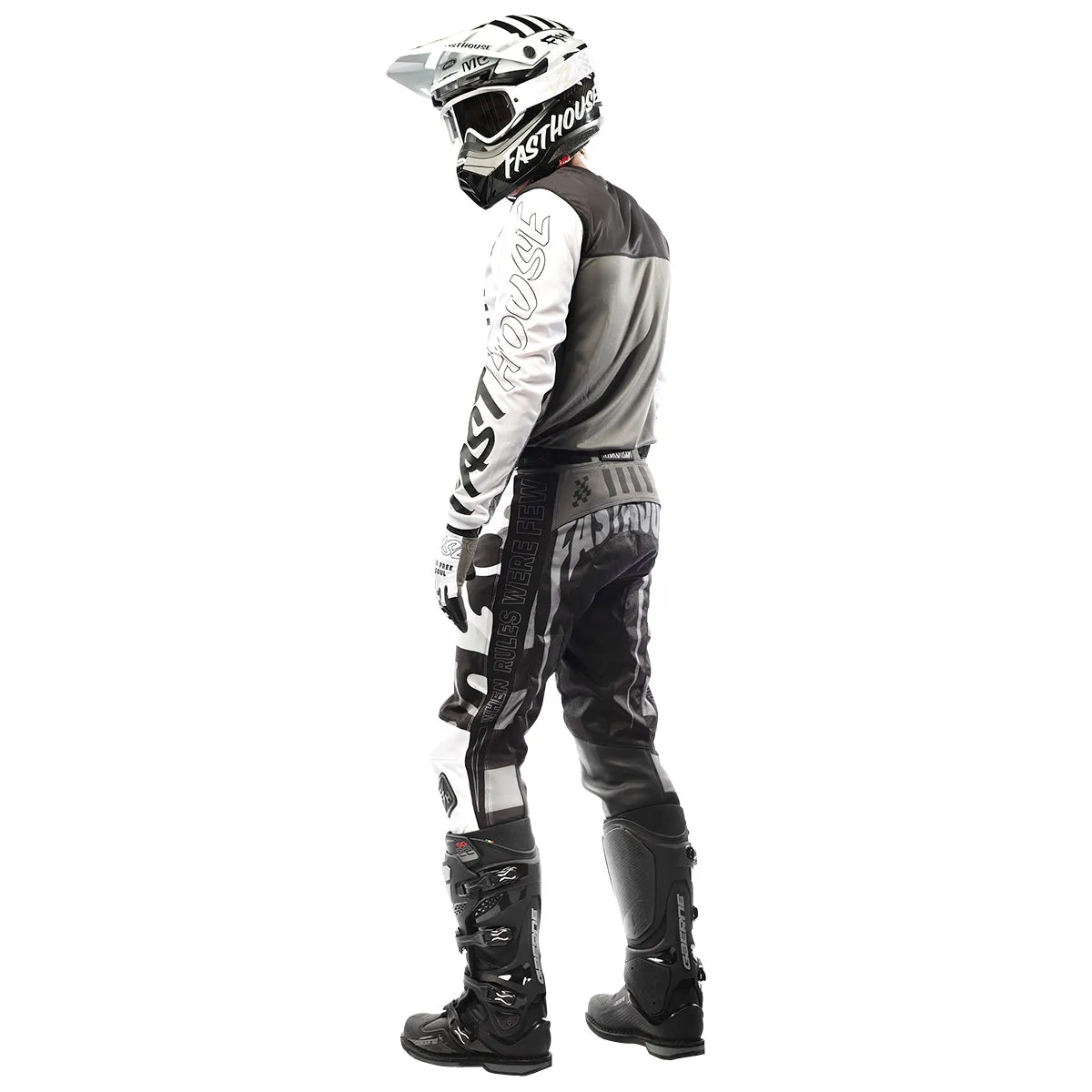 Grindhouse Riot Pant - White/Black