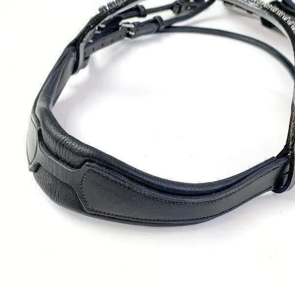 Halter Ego® -  Anatomical Black Leather Figure 8 Bridle