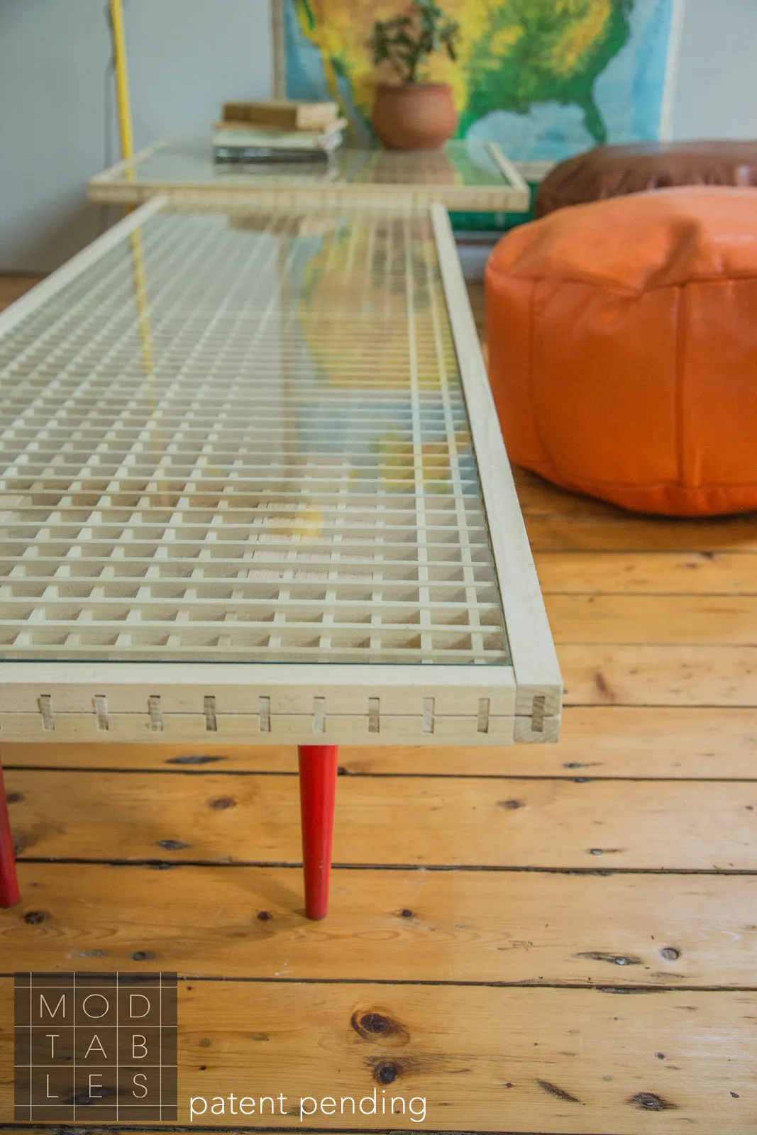 Handmade to Order Wooden Mod Sled Table Limited Edition