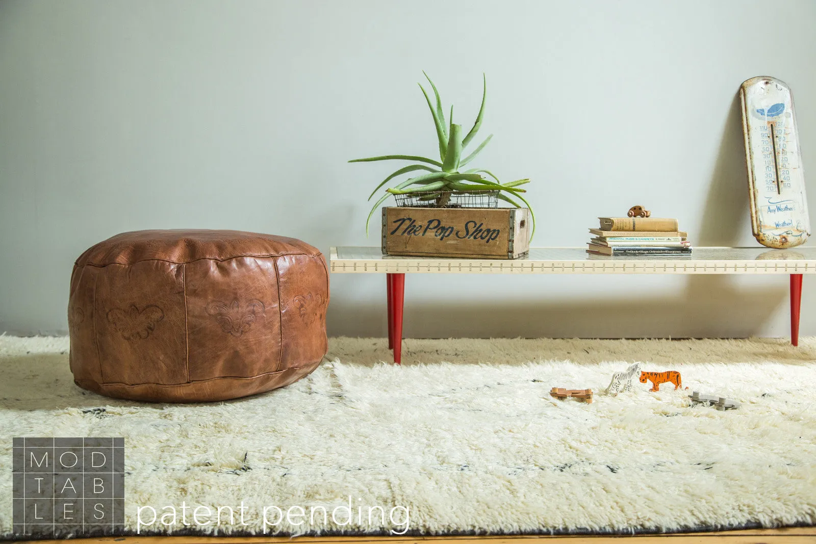 Handmade to Order Wooden Mod Sled Table Limited Edition