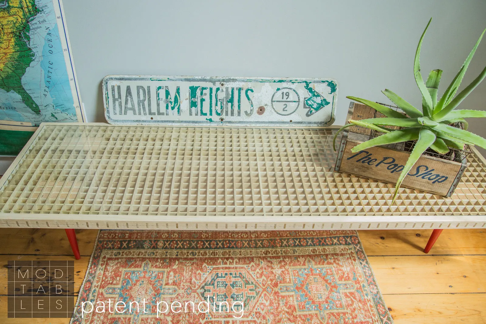Handmade to Order Wooden Mod Sled Table Limited Edition