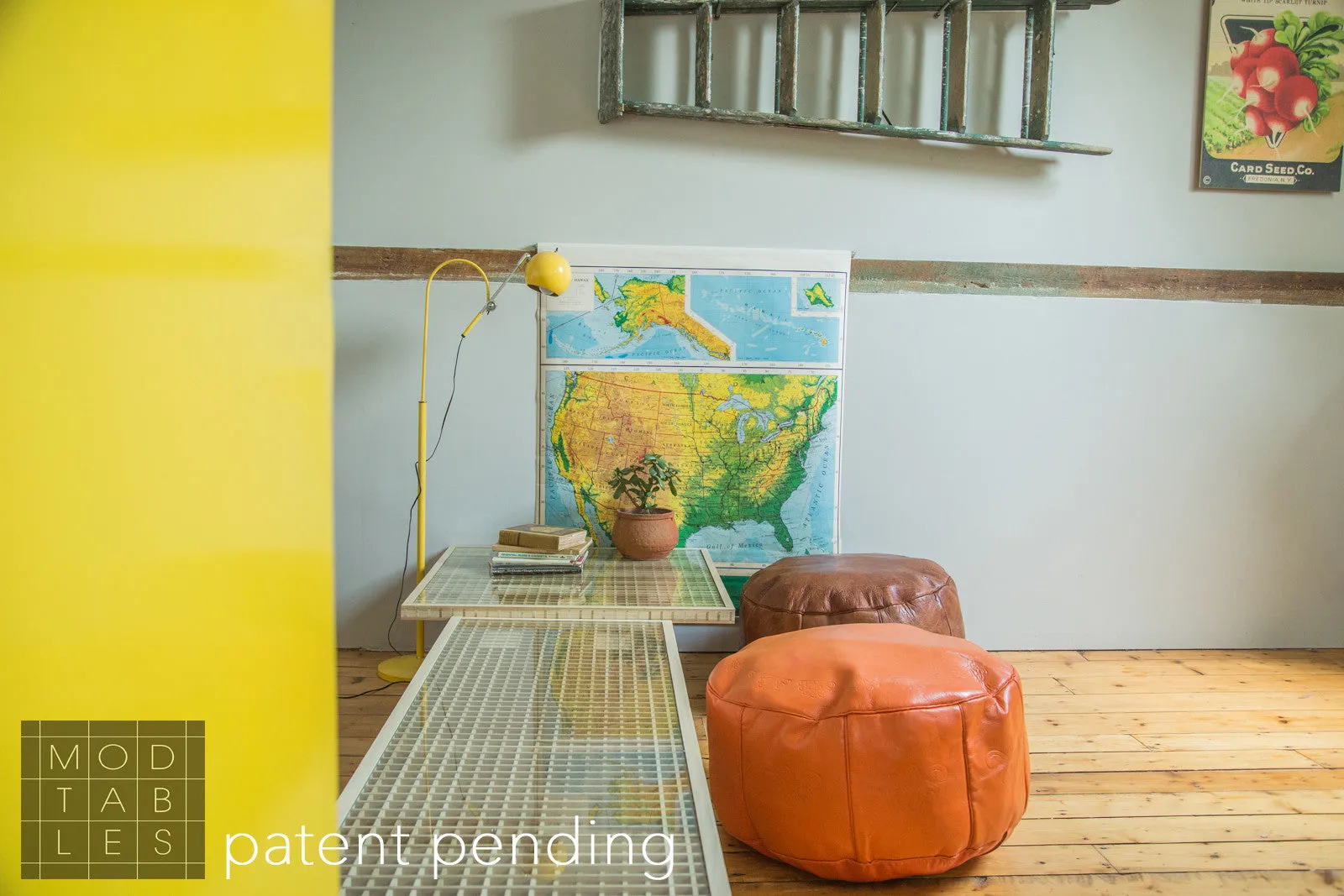 Handmade to Order Wooden Mod Sled Table Limited Edition