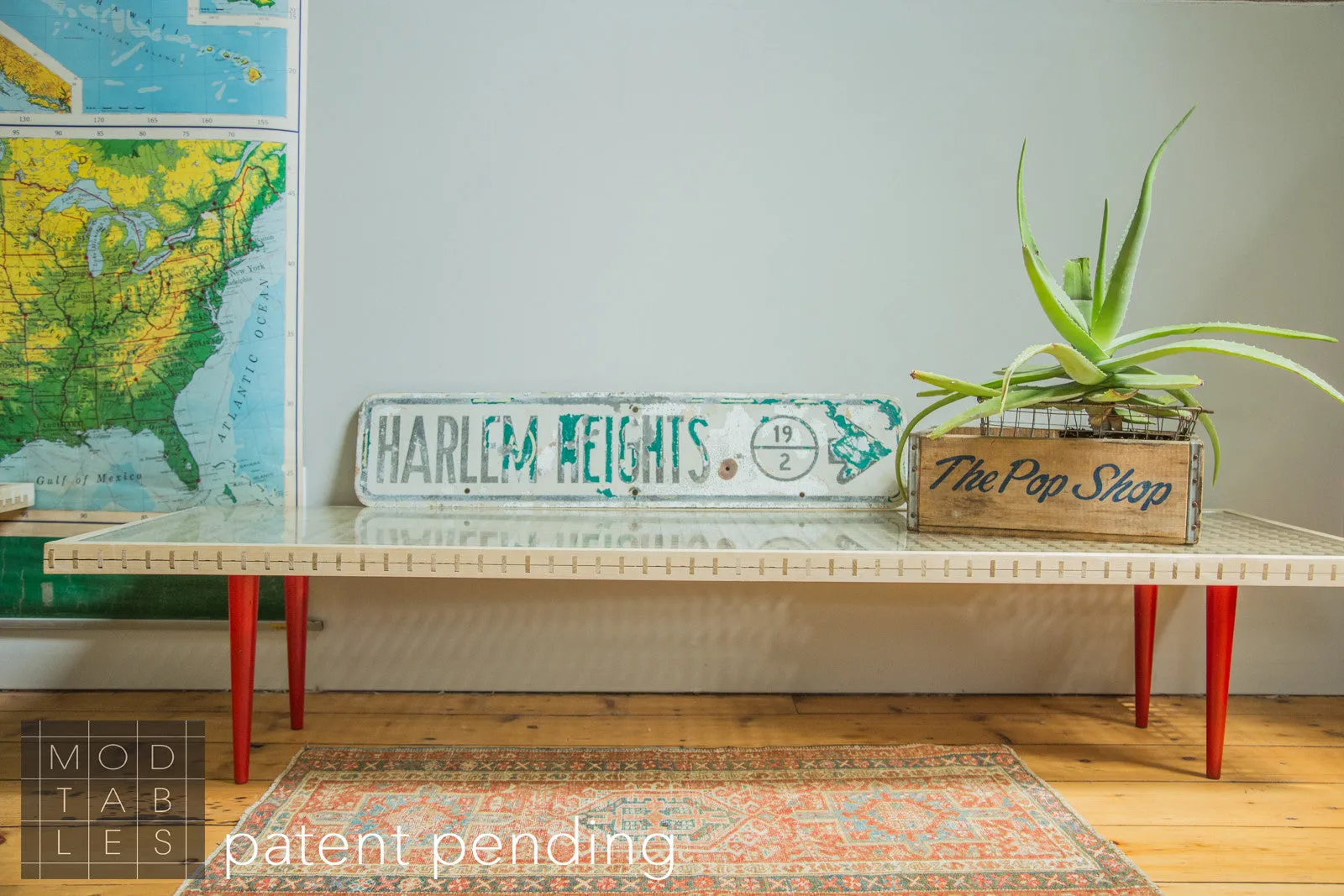 Handmade to Order Wooden Mod Sled Table Limited Edition