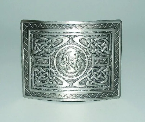 Highland Swirl Belt Buckle - Antique Finish